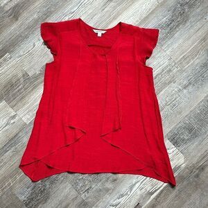 Counterparts • Large • cap sleeve • red • so flattering and fun! WA-1576